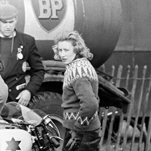 Beryl Swain, motorcycle road racer and the first woman to compete solo in a TT road race