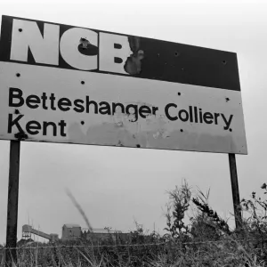 Betteshanger Colliery, Kent, threatened with closure. 1985