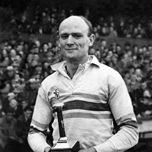 Bevan Brian of Warrington. Rugby player of the year. December 1955 P005846