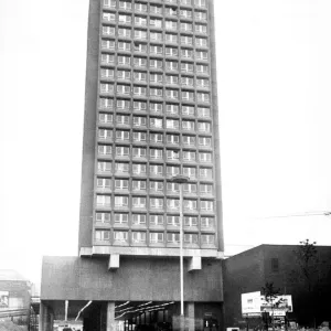 Les immeubles en hauteur de Bewick House à Newcastle, 15 septembre 1971.