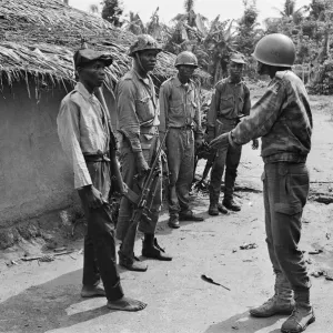 Biafran soldiers seen here during the conflict. 11th June 1968 Biafran soldiers seen here during the conflict. 11th June 1968