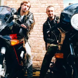 Biking brothers Sandy (left) and Alex McKenzie pictured with their pride Biking brothers Sandy (left) and Alex McKenzie pictured with their pride