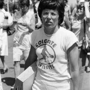Billie Jean King Wimbledon Print 1976 Billie Jean King Wimbledon Print 1976