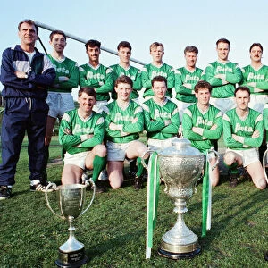 Billingham Synthonia Football Club, Photo-call with cups