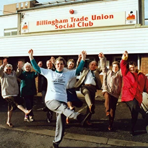 Billingham Trade Union Social Club. Team members enjoy another charity fund raising