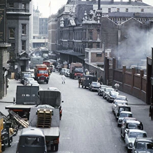 Billingsgate market in London, 1966