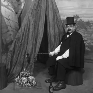 Billy Bennett in Will O the Whispers Rehearsal Print 1928 Billy Bennett in Will O the Whispers Rehearsal Print 1928