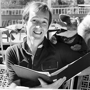 Billy Boyle TV Presenter With TV Favourite Basil Brush At BBC Television Centre