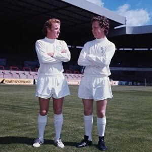 Billy Bremner Leeds United football player June 1973 With George Boyd arms folded