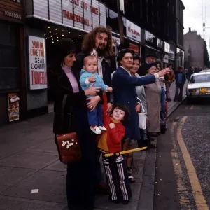 Billy Connolly Print: Family at Bus Stop, 1974