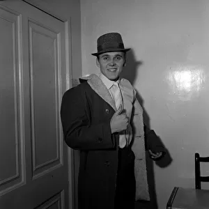 Billy Fury leaving the London Clinic. 29th March 1962