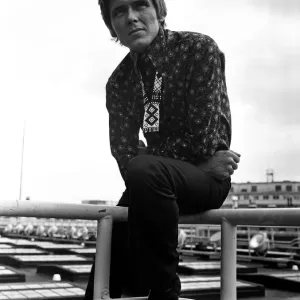 Billy Fury wearing a flowered shirt on the roof of the Daily Mirror building Billy Fury wearing a flowered shirt on the roof of the Daily Mirror building
