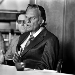 BILLY GRAHAM (1918-2018) AMERICAN EVANGELIST BILLY GRAHAM at Roker Park, Sunderland BILLY GRAHAM (1918-2018) AMERICAN EVANGELIST BILLY GRAHAM at Roker Park, Sunderland