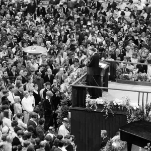 La réunion de Billy Graham à Earls Court, Londres. 30 juin 1967