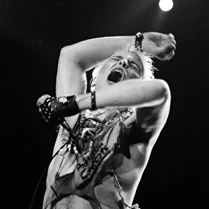 Billy Idol in concert on Long Island, New York. 11th September 1984