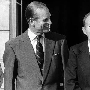 Bing Crosby meets Prince Philip at Buckingham palace 1976