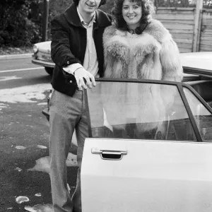 Trevor Francis at Home with Wife, 8th February 1979 Print