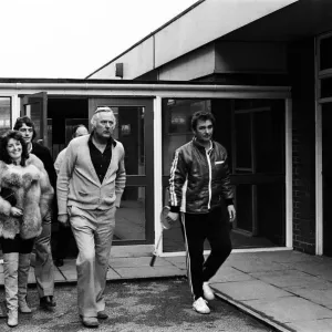 Former Birmingham City footballer Trevor Francis with his wife accompanied by his new Former Birmingham City footballer Trevor Francis with his wife accompanied by his new
