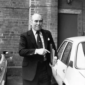 Birmingham City manager Sir Alf Ramsey held a press conference at the Birmingham training Birmingham City manager Sir Alf Ramsey held a press conference at the Birmingham training