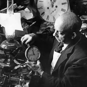 Birmingham Clock Maker Print, 1962