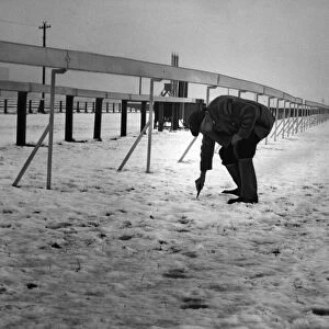 Birmingham Race Course. After heavy snow fall all horse races were cancelled at
