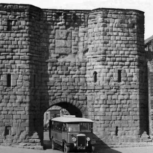 A bit of ancient Alnwick, this great stone gateway guards the main road into the town A bit of ancient Alnwick, this great stone gateway guards the main road into the town