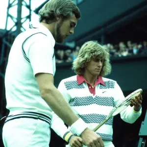 Bjorn Borg and Ove Bengtson at Wimbledon 1974. Local Caption watscan Bjorn Borg and Ove Bengtson at Wimbledon 1974. Local Caption watscan