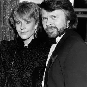 Bjorn Ulvaeus songwriter and his wife 1985 member of the Swedish pop group ABBA