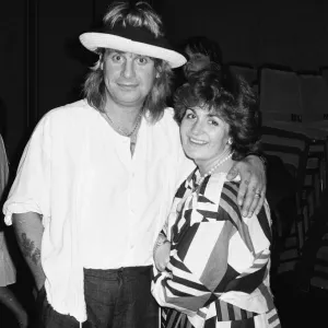 Ozzy Osbourne with Sharon at Rock In Rio Print January 1985