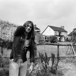 Black Sabbath lead singer Ozzy Osbourne at his Staffordshire home. 28th July 1976 Black Sabbath lead singer Ozzy Osbourne at his Staffordshire home. 28th July 1976