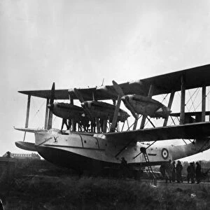 A Blackburn Iris V seen here being handed over to 209 Squadron of the RAF at