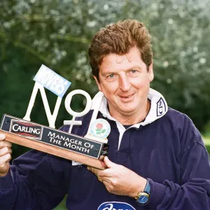 Blackburn Rovers manager Roy Hodgson with the Carling Manager of the Month Award Blackburn Rovers manager Roy Hodgson with the Carling Manager of the Month Award