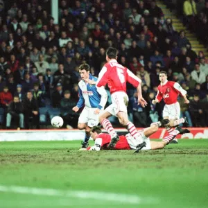 Blackburn v Arsenal league match at Ewood Park, Wednesday 8th March 1995 Blackburn v Arsenal league match at Ewood Park, Wednesday 8th March 1995