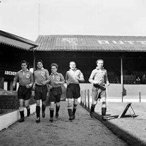 Blackpool Football Club. Brown, Perry, Taylor, Mortensen, And Matthews. August 1952 C4063