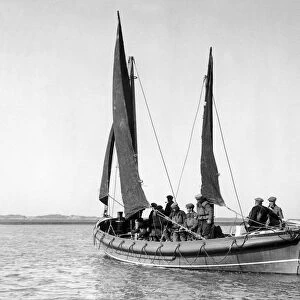 Blakeney Lifeboat Caroline on a poachers run. 30th March 1934