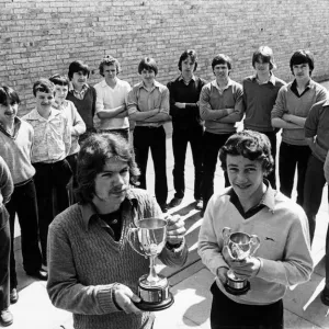 Blakeston Comprehensive School 1981 Cup and League Winners Print Blakeston Comprehensive School 1981 Cup and League Winners Print