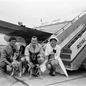 Blue Peter presenters at RAF Lyneham, 1966
