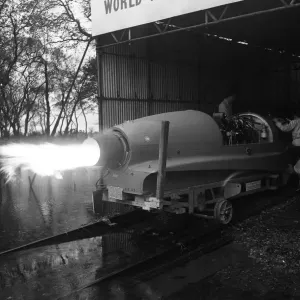 Bluebird Coniston Water Test Print, 7th November 1957