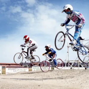 Le cyclisme BMX, 5 août 1989. Les garçons du club de cyclisme BMX de Cleveland.