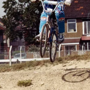 BMX Cycling, 5th August 1989. Lads from the Cleveland BMX Club