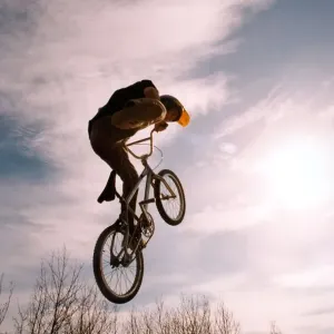 BMX king Ben Raferty shows some of his moves off which he will be showing off in a BMX king Ben Raferty shows some of his moves off which he will be showing off in a