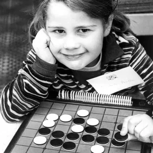 The board game Othello is childs play to four year old Elizabeth Perella in April 1977 The board game Othello is childs play to four year old Elizabeth Perella in April 1977