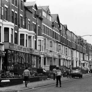 Boarding houses in Blackpool, Lancashire. 29th January 1987 Boarding houses in Blackpool, Lancashire. 29th January 1987
