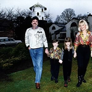 Bob Carolgees childrens television presenter with family