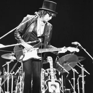 Bob Dylan seen here performing on stage at The Picnic concert at Blackbushe Aerodrome Bob Dylan seen here performing on stage at The Picnic concert at Blackbushe Aerodrome