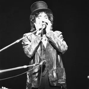 Bob Dylan seen here performing on stage at The Picnic concert at Blackbushe Aerodrome Bob Dylan seen here performing on stage at The Picnic concert at Blackbushe Aerodrome