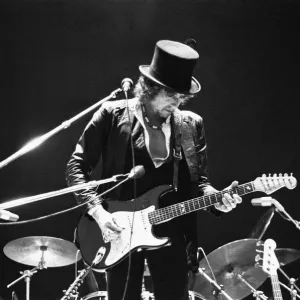 Bob Dylan seen here performing on stage at The Picnic concert at Blackbushe Aerodrome Bob Dylan seen here performing on stage at The Picnic concert at Blackbushe Aerodrome