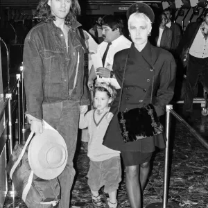 Bob Geldof and Paula Yates with Fifi Trixibelle Print Bob Geldof and Paula Yates with Fifi Trixibelle Print