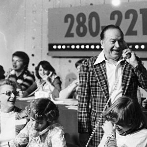 Bob Hope Actor In Fargo USA Answering CAlls From Viewers On A Phone In Charity Appeal