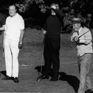 Bob Hope and friends playing golf at Moor Park Golf Course 1967